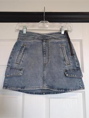 Size 24 cotton denim pacsun mini skirt